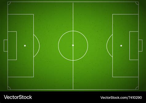 Soccer field or field top view Royalty Free Vector Image