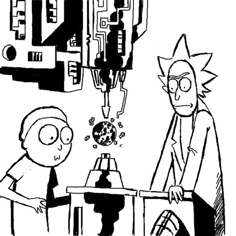 Rick and Morty - Sheet 12 coloring page - Download, Print or Color Online for Free