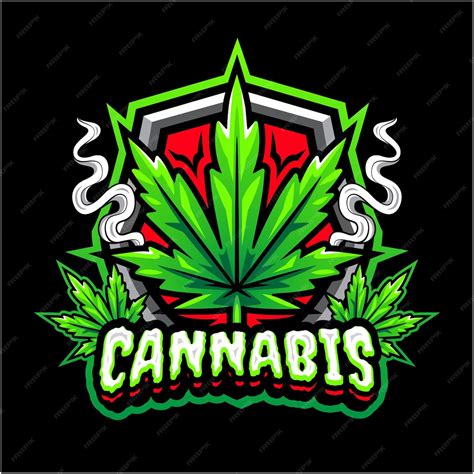 Premium Vector | Cannabis mascot logo