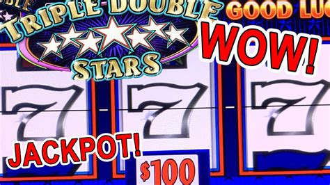 MASSIVE JACKPOT TRIPLE DOUBLE STARS SLOT MACHINE ★ $10,000 HIGH LIMIT SLOT PLAY - YouTube