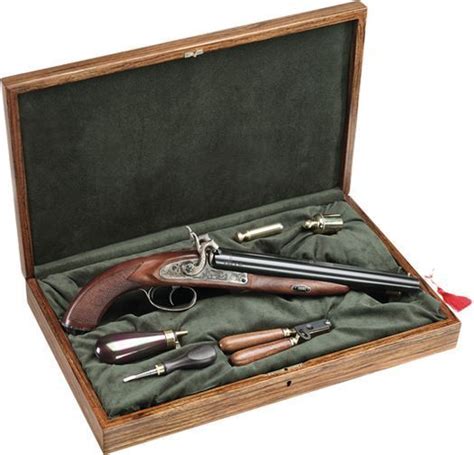 Pedersoli Howdah 20 Gauge Black Power Pistol Presentation and Accessories | Antique guns ...