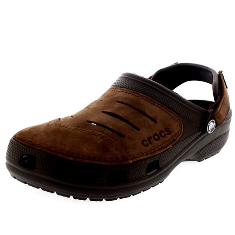 Mens Crocs Yukon Clogs Slip On Beach Lightweight Holiday Sandals Mules ...