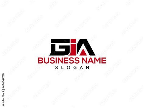 Letter GIA Logo Icon design for Your Business Stock Vector | Adobe Stock