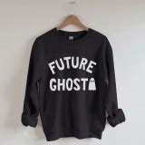 Future Ghost Black Crewneck Sweatshirt