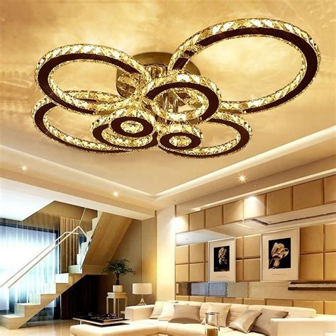 Ceiling Lights Living Room, Modern Led Ceiling Lights, Crystal Ceiling ...