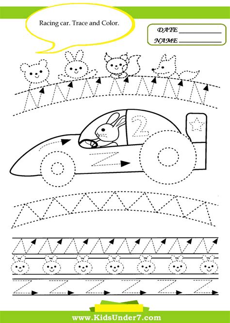 Kids Under 7: Trace and Color Cars