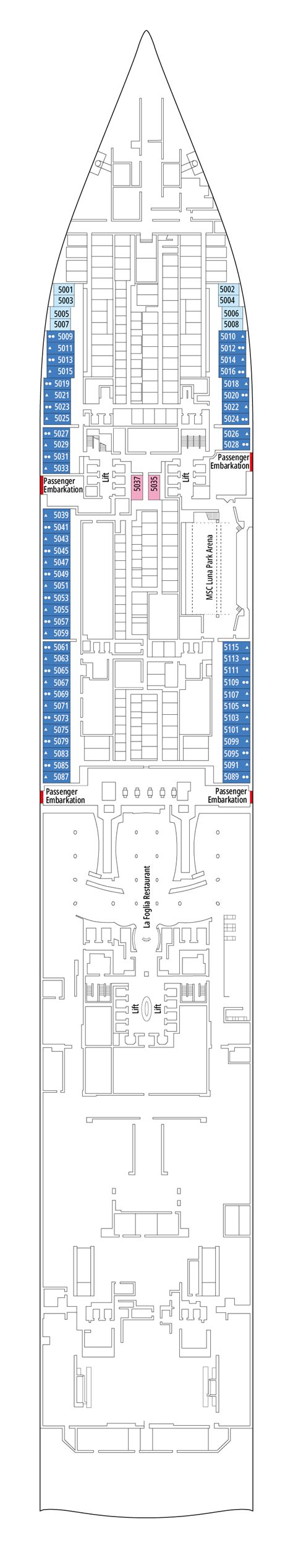 MSC World America – Deck Plans - Planet Cruise