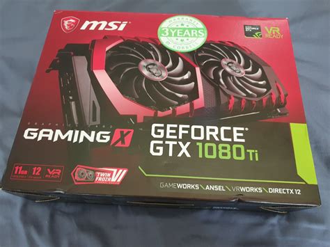 MSI GTX 1080TI 11GB Gaming X, Computers & Tech, Parts & Accessories ...