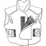 Policeman in bulletproof vest | Public domain vectors