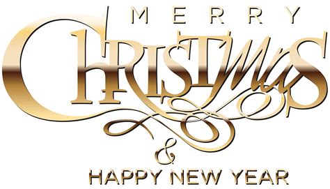 Merry Christmas and Happy New Year Clip Art Image | Gallery ...