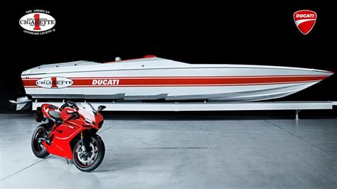 Cigarette Racing 42X Ducati Edition Racing Boat - Asphalt & Rubber