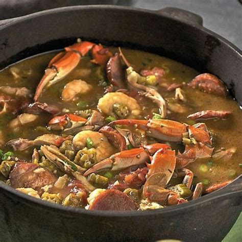 Cajun Black Iron Pot of Gumbo #noplacelikehome | Cajun recipes, Seafood ...