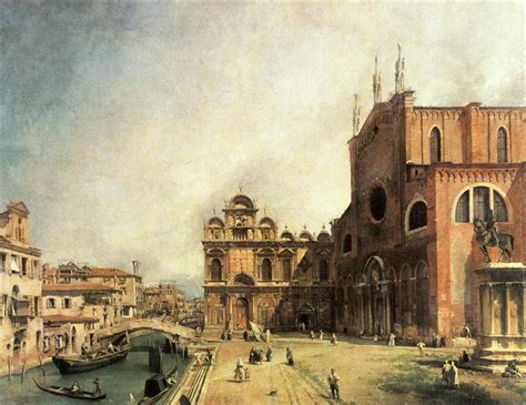 Santi Giovanni e Paolo and the Scuola de San Marco, c.1725 - Canaletto - WikiArt.org