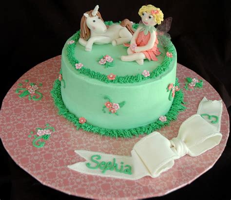 Fairy & Unicorn Cake - CakeCentral.com