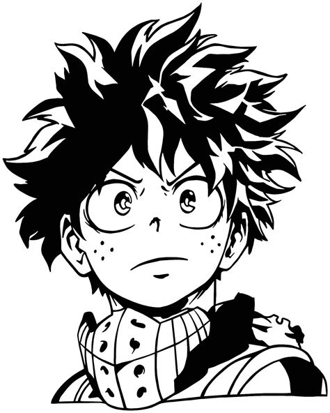 Buy My Hero Academia - Deku (Izuku Midoriya) Anime Decal Sticker for ...