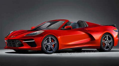 Mid-Engined C8 Corvette rendered as hardtop convertible