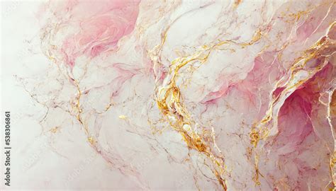 Gold and pink luxurious marble textured background. Abstract design, 4k wallpaper. 3d ...