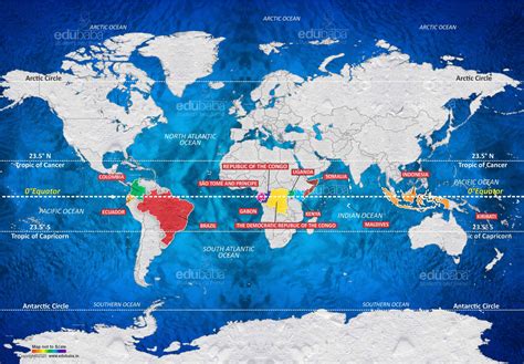 How many countries does the Equator pass through? | EDUBABA