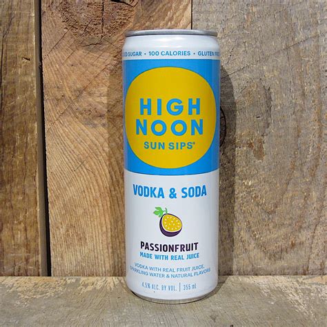 High Noon Vodka and Soda Passionfruit (Single Can) 355ml - Oak and Barrel