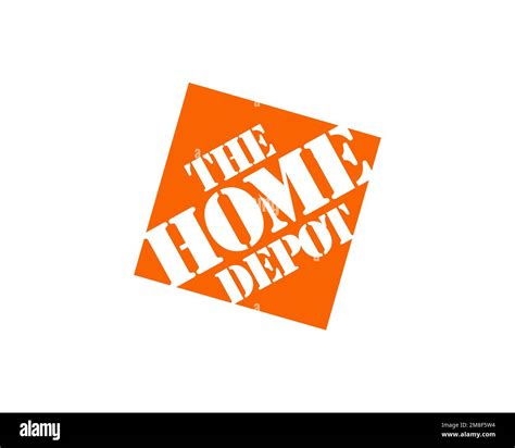 The Home Depot, Rotated Logo, White Background B Stock Photo - Alamy