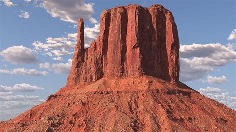 Monument Valley Mitten Buttes Rock Formation 3D Model $79 - .3ds .blend ...