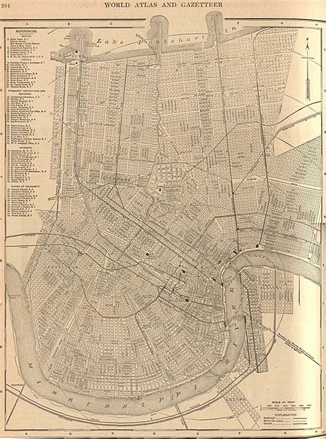 New Orleans, 1908, The New Encyclopedia and Atlas of the World ...