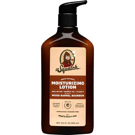 Dr. Squatch Natural Lotion, Wood Barrel Bourbon, 10 oz - Walmart.com