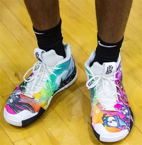 Bronny James Rocks Custom "Space Jam" Nike Kyrie 4s | Nice Kicks