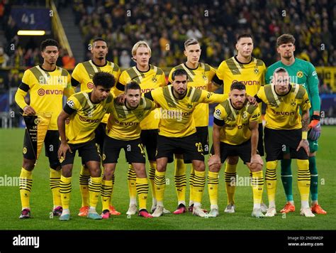 A Borussia Dortmund team group photo ahead of the UEFA Champions League ...