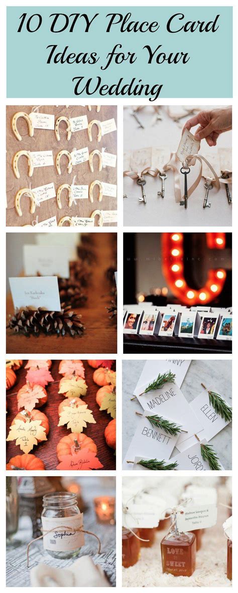 10 DIY Place Card Ideas - Rustic Wedding Chic | Rustic chic wedding ...