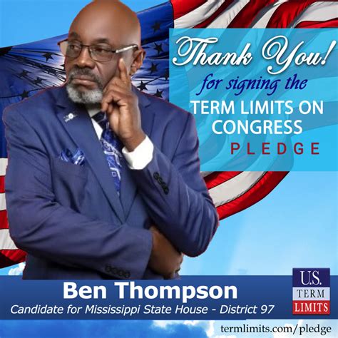 Ben Thompson Pledges to Support Congressional Term Limits - U.S. Term ...