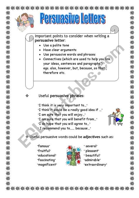 Persuasive Letters - ESL worksheet by Maltese primary teacher