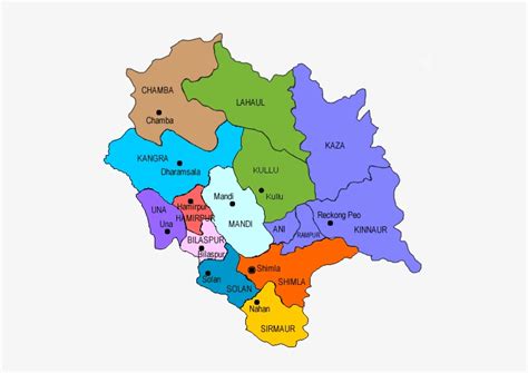 Himachal Pradesh Map - Himachal Pradesh District Map 2017 Transparent PNG - 516x532 - Free ...