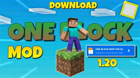 One Block For Minecraft || one block mode for MCPE 1.20 ... - YouTube