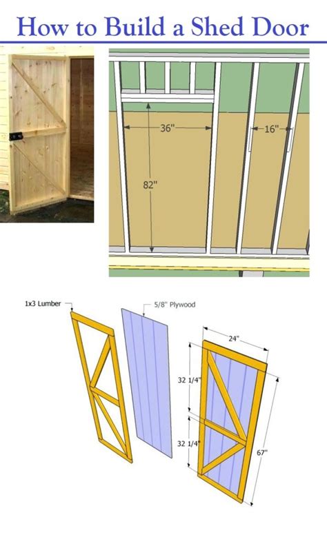 How to Build a Shed Door – Storage Shed Plans