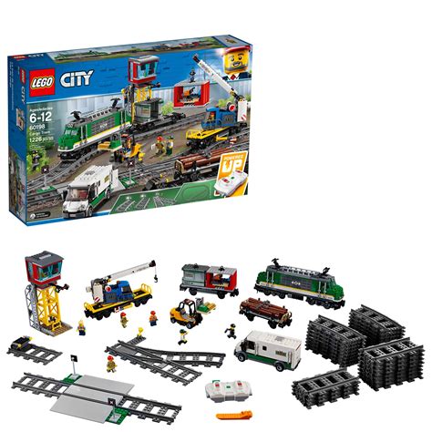 LEGO City Cargo Train 60198 Remote Control Train Building Set with ...