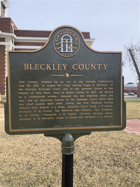 Bleckley County - Georgia Historical Society