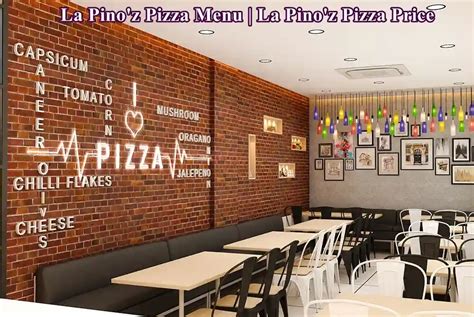 La Pino'z Pizza Menu