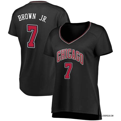 Chicago Bulls Black Troy Brown Jr. Fast Break Jersey - Statement Edition - Women's