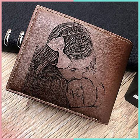 Handmade Leather Wallet with Custom Engraving Valentines Day | Etsy