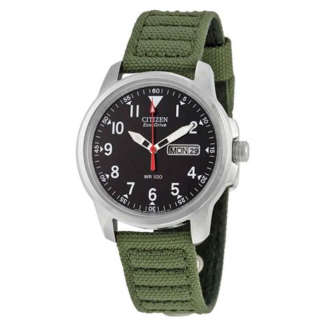 Citizen Men's Eco-Drive Chandler Green Strap Field Watch BM8180-03E ...