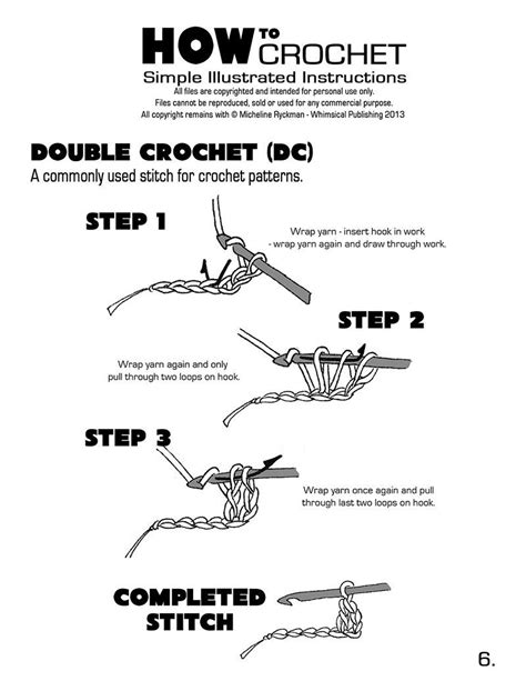 Printable How To Crochet Step By Step