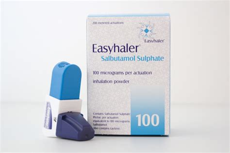 Easyhaler Salbutamol sulfate 100micrograms/dose dry powder inhaler (Orion Pharma (UK) Ltd) 200 ...