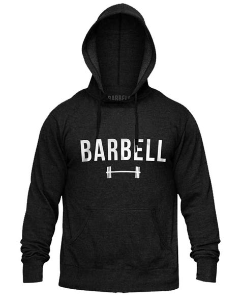 "Barbell" Hoodie in Black | Hoodies, Barbell, Athletic fits