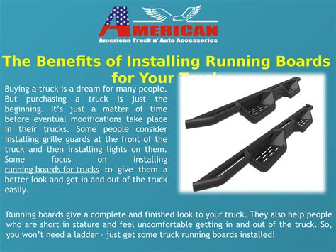 The Benefits of Installing Running Boards for Your Truck by Running ...