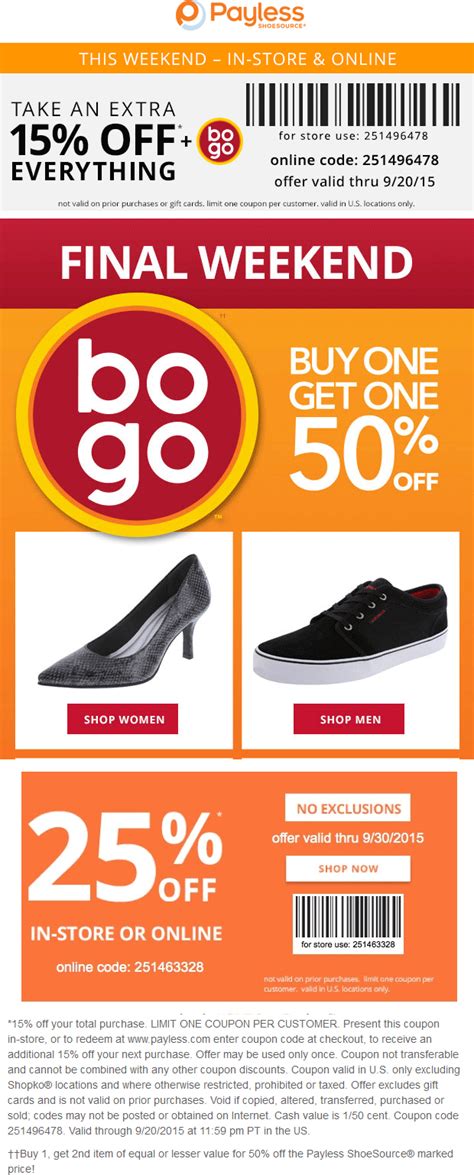 Payless June 2021 Coupons and Promo Codes 🛒