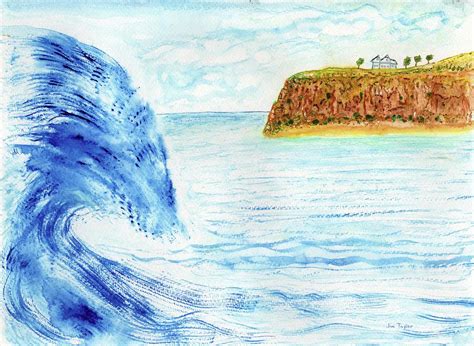 Big Blue Wave Painting by Jim Taylor | Fine Art America