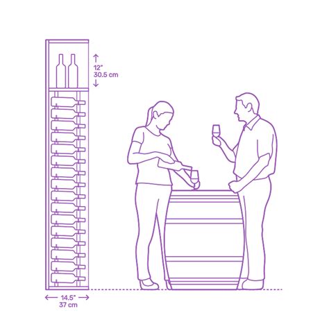 Wine Racks Dimensions & Drawings | Dimensions.com