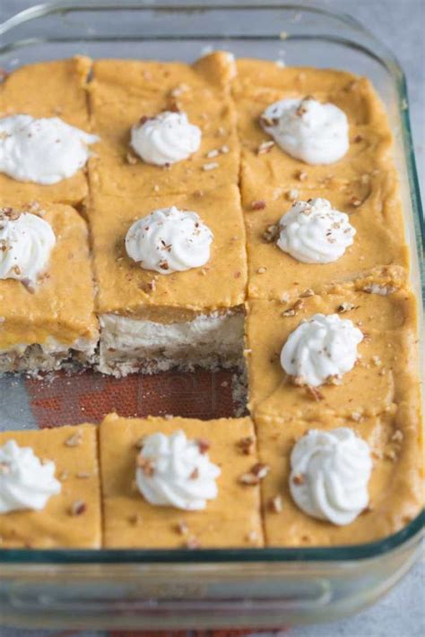 Pumpkin Dream Dessert is a layered pudding dessert with a soft shortbread crust, whip… | Pumpkin ...