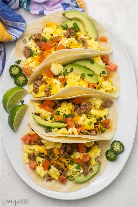 Easy Breakfast Tacos - The Recipe Rebel